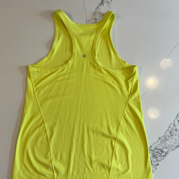 Lululemon Align Hip-Length Racerback Tank Top - Electric Lemon - Size 16 - Picture 4 of 9